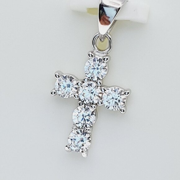 - "#925 Sterling Silver Cubic Zircon Pendant for Women/Girls, US925P1055 - Picture 2 of 9